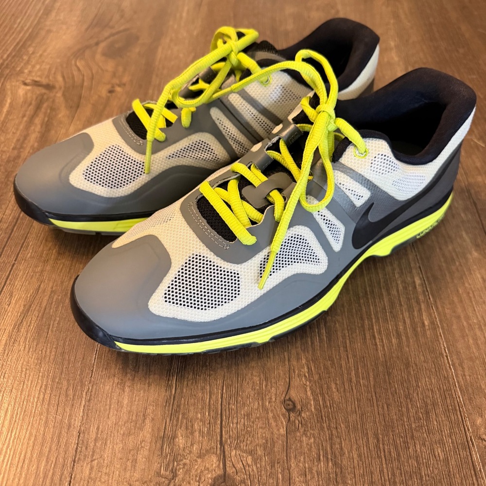 Nike Lunar Ascend II Golf Shoes Mens Size 7 Green Venom 628340-002 Hyperfuse